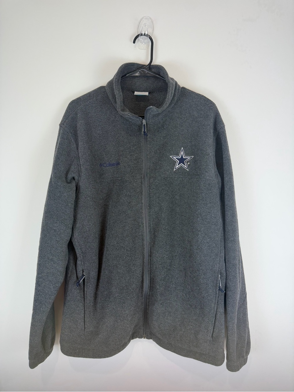 Columbia Dallas Cowboys NFL Gray Full Zip Fleece Jacket